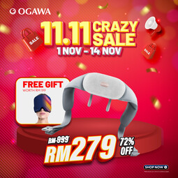 [Apply Code: 6TT31] [New Arrival 2025] Ogawa by Ogawa WonderEase Portable Neck & Back Massager